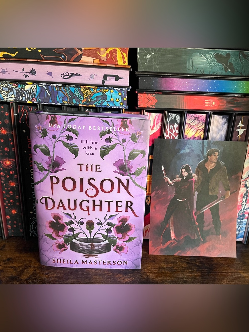 The Poison Daughter Hardcover Book with Page Overlay OOP by Sheila Masterson New